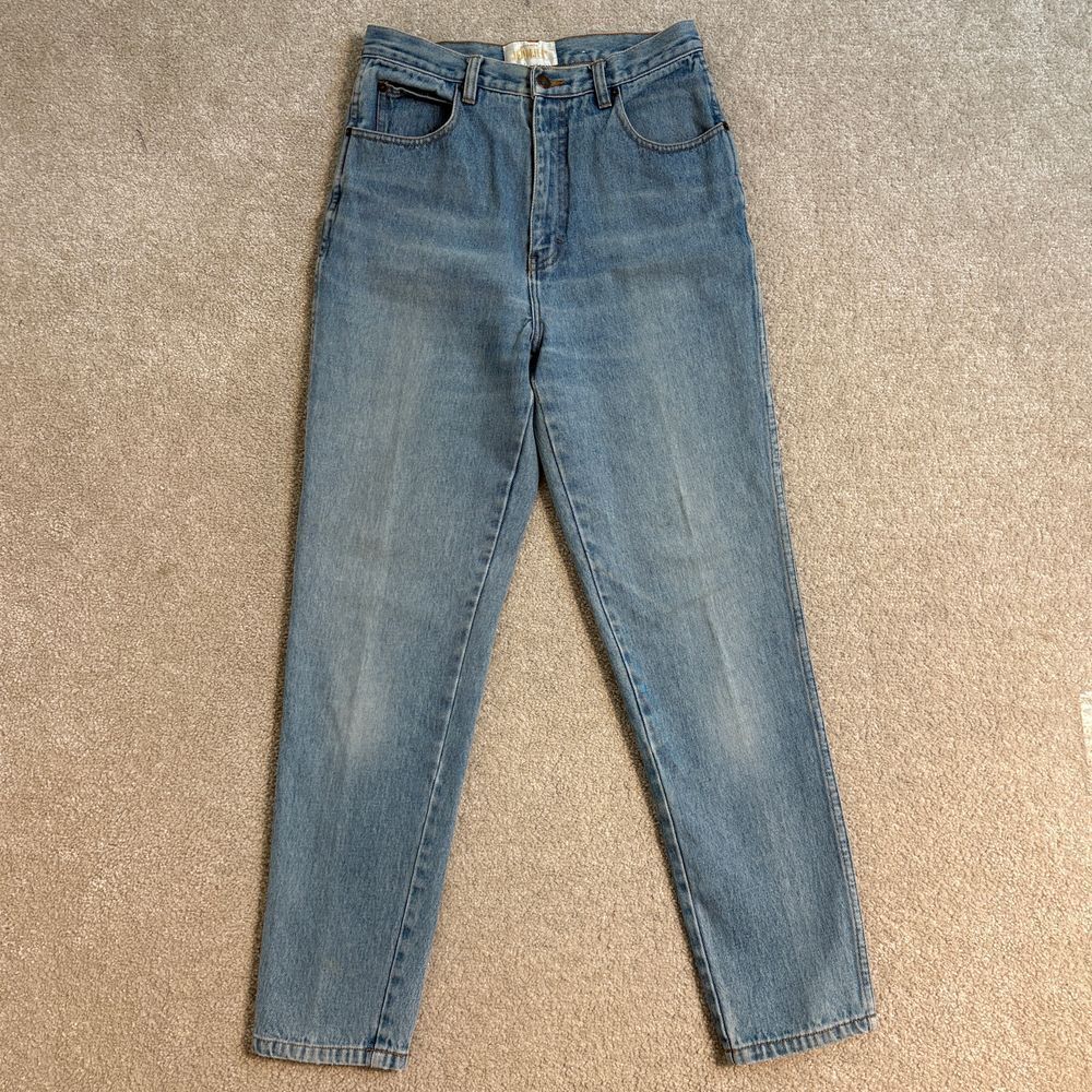 Vintage  Jean Jer High Waist Mom‎ Jeans Light Wash Denim Straight Leg Size 11/12